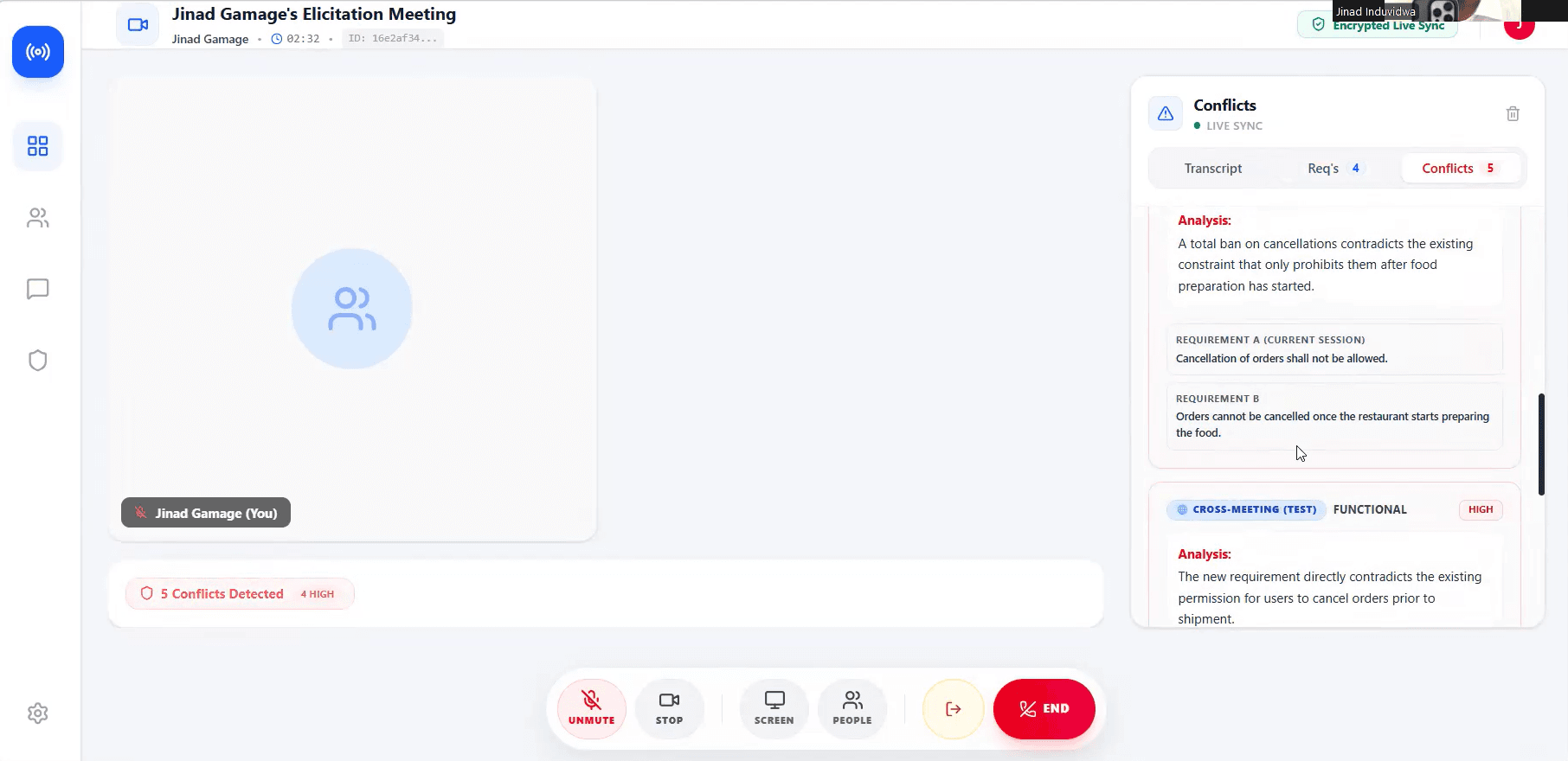 Intelligent User Story Generator & Conflict Detector screenshot 1